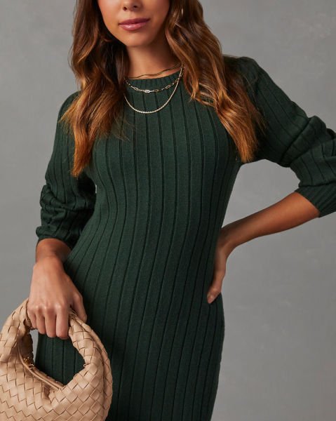 DARK-GREEN-DRESS