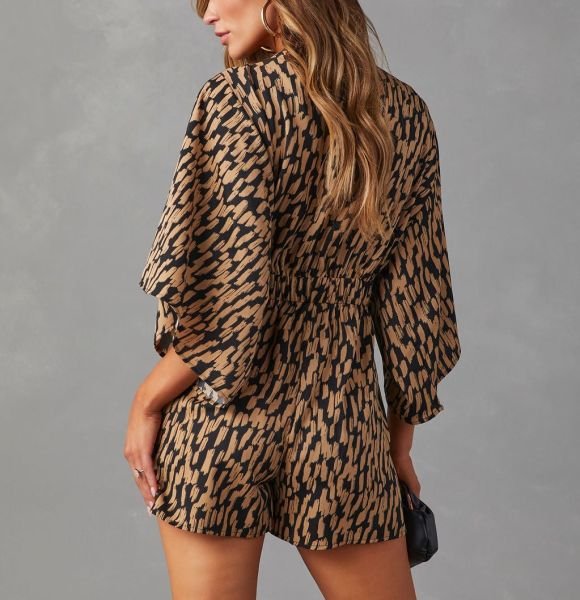 LEOPARD ROMPER