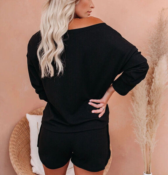 BLACK SHORTTOPSET