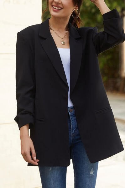 BLACK BLAZER-JACKET