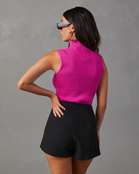 FUSCHIA VEST TOP