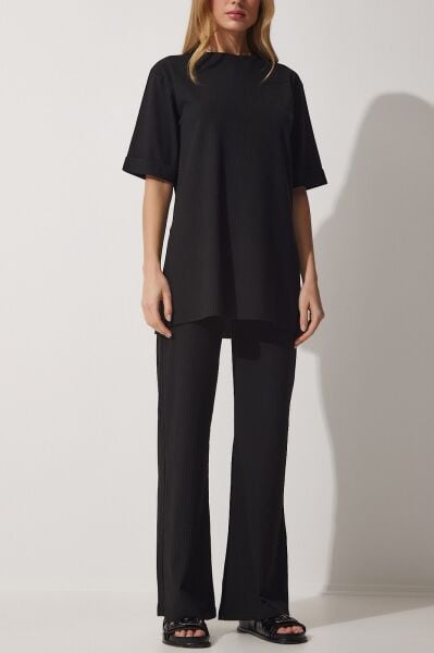 BLACK TOP-PANTS-SET
