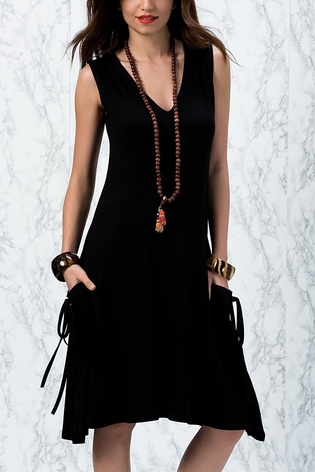 BLACK DRESS S - BLACK
