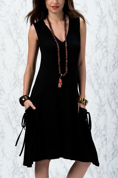 BLACK DRESS L - BLACK
