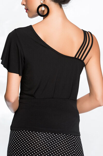 BLACK BLOUSE L - BLACK