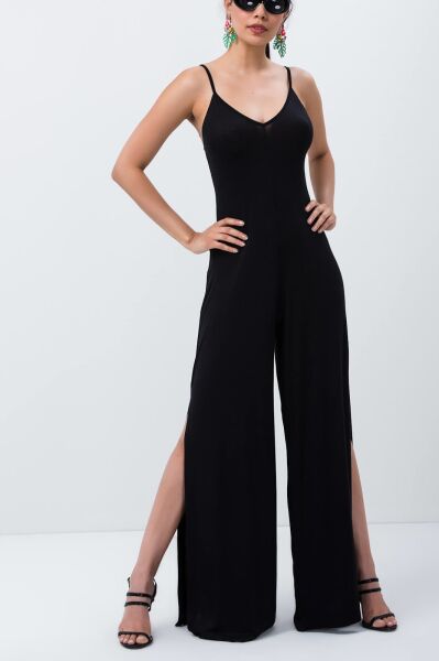 BLACK JUMPSUIT L - BLACK