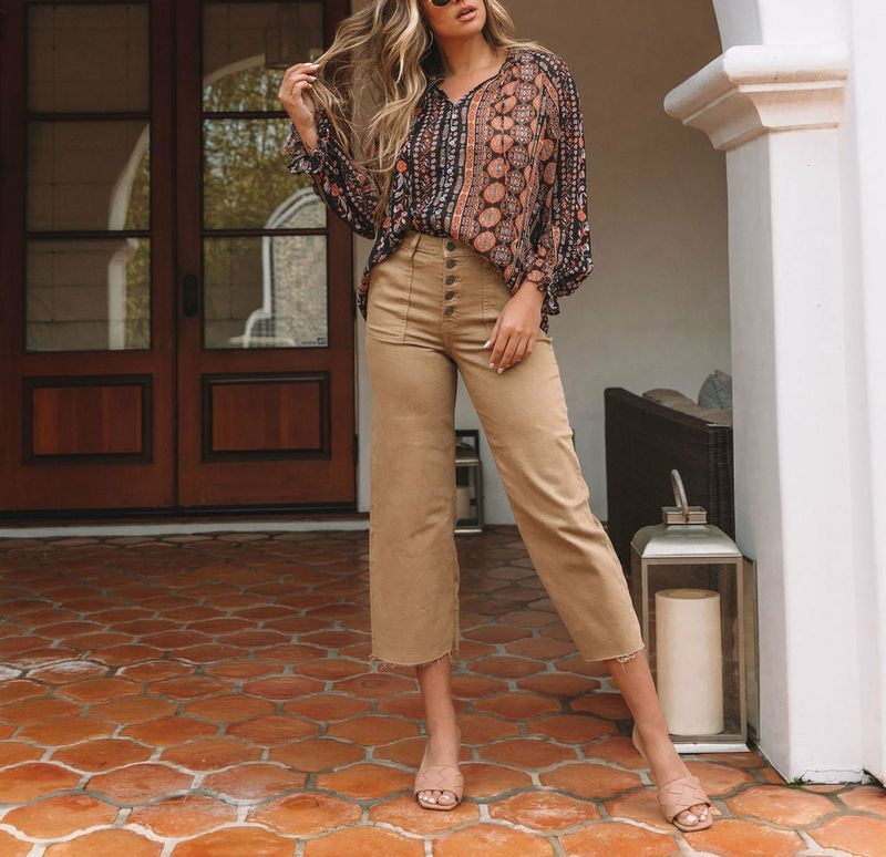 BLACK-BROWN-FLORAL SHIRT