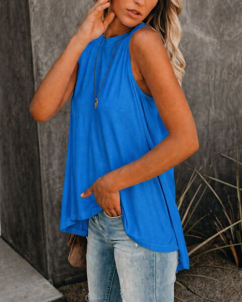 BLUE BLOUSE M - BLUE