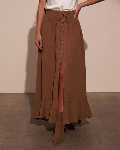 BROWN SKIRT