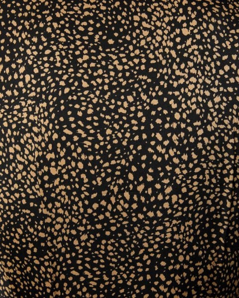 BLACK-BROWN-PRINTED DRESS